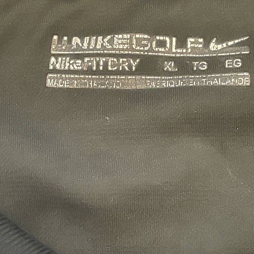 Nike Golf polo size XL men’s performance, striped, black/gray/VGUC - Picture 3 of 6